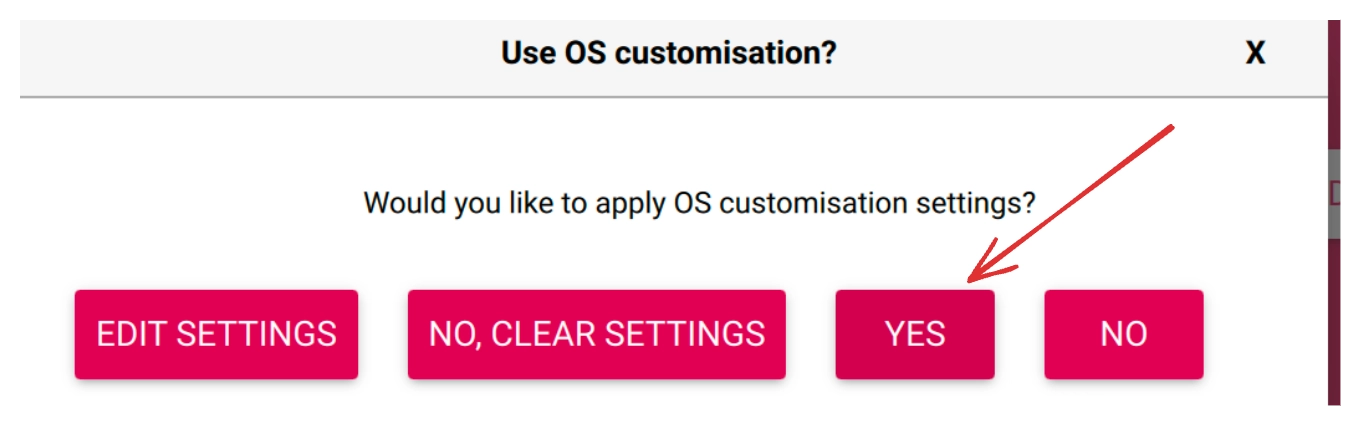 Yes - OS Customization