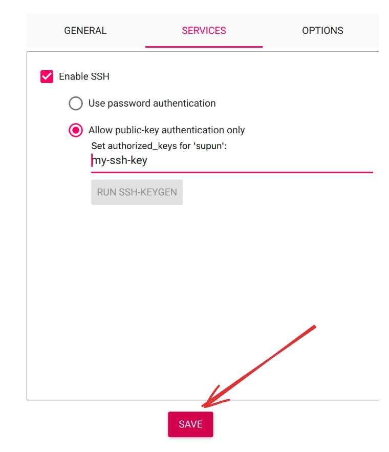 Save custom OS settings - Raspberry Pi Imager